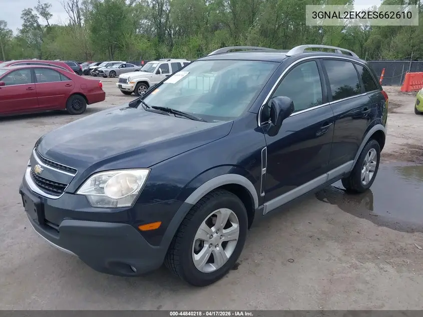 2014 Chevrolet Captiva Sport 2Ls VIN: 3GNAL2EK2ES662610 Lot: 44840218