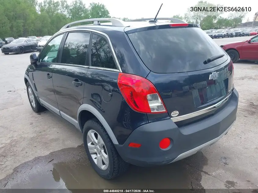 2014 Chevrolet Captiva Sport 2Ls VIN: 3GNAL2EK2ES662610 Lot: 44840218