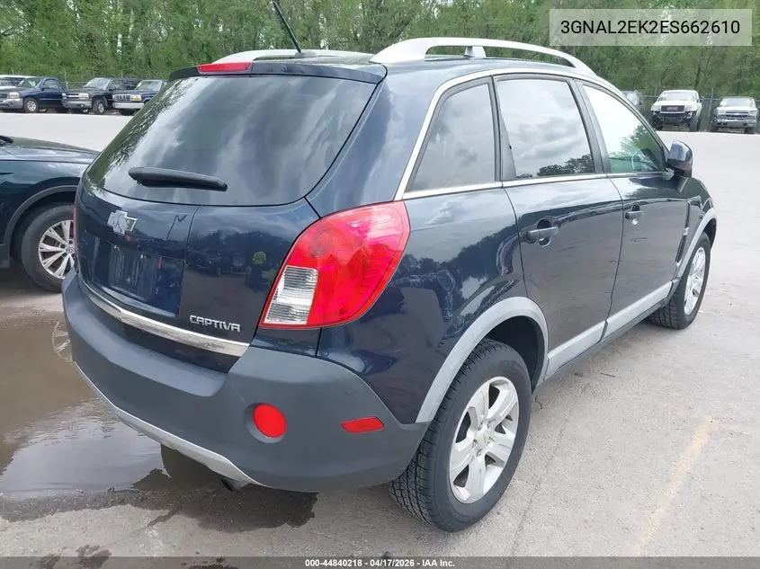 2014 Chevrolet Captiva Sport 2Ls VIN: 3GNAL2EK2ES662610 Lot: 44840218
