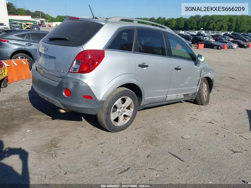 2014 Chevrolet Captiva Sport 2Ls VIN: 3GNAL2EKXES666209 Lot: 44902257