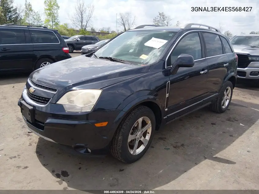 2014 Chevrolet Captiva Sport Lt VIN: 3GNAL3EK4ES568427 Lot: 44924309