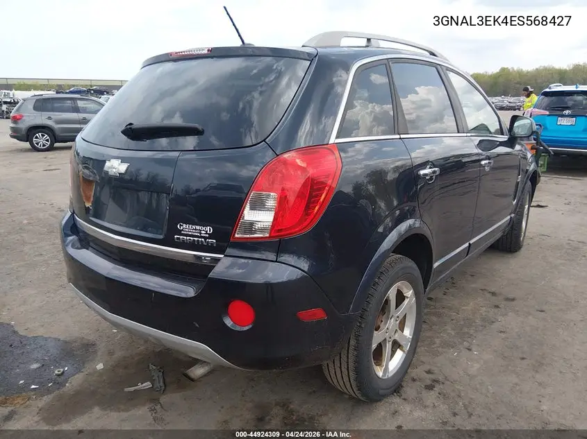 2014 Chevrolet Captiva Sport Lt VIN: 3GNAL3EK4ES568427 Lot: 44924309