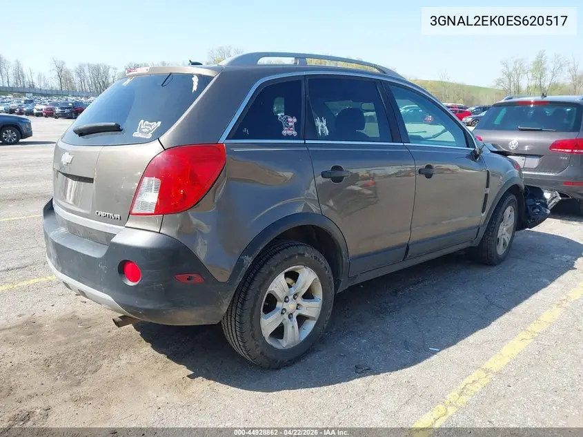 2014 Chevrolet Captiva Sport 2Ls VIN: 3GNAL2EK0ES620517 Lot: 44928862