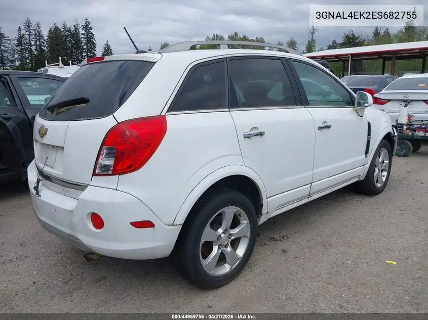 2014 Chevrolet Captiva Sport Ltz VIN: 3GNAL4EK2ES682755 Lot: 44969756