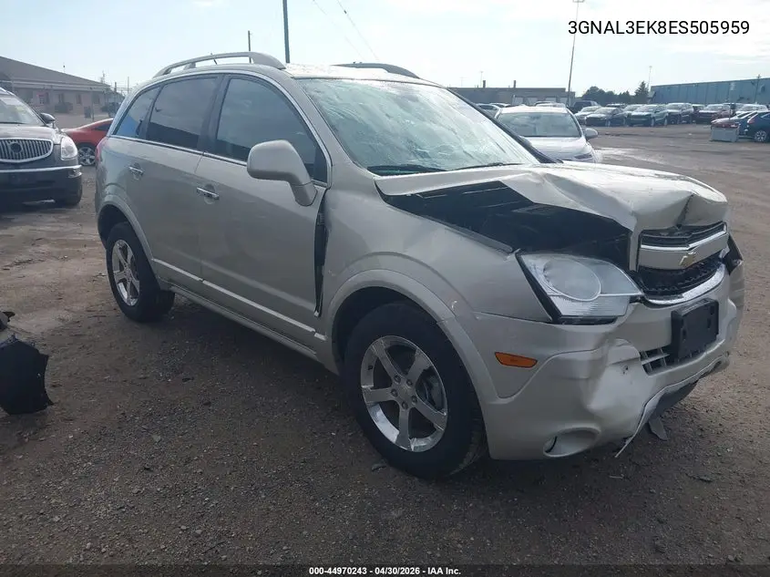 2014 Chevrolet Captiva Sport Lt VIN: 3GNAL3EK8ES505959 Lot: 44970243