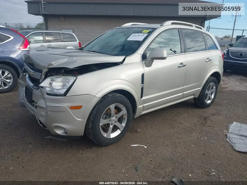2014 Chevrolet Captiva Sport Lt VIN: 3GNAL3EK8ES505959 Lot: 44970243