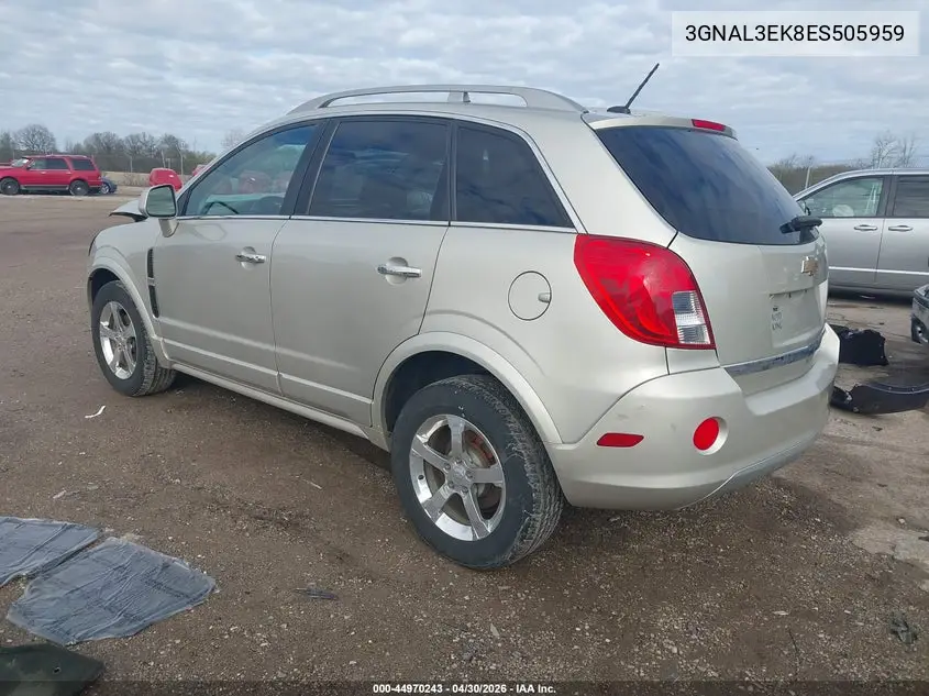2014 Chevrolet Captiva Sport Lt VIN: 3GNAL3EK8ES505959 Lot: 44970243