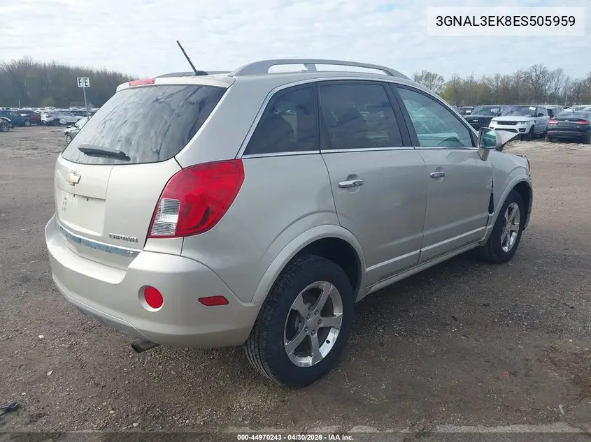 2014 Chevrolet Captiva Sport Lt VIN: 3GNAL3EK8ES505959 Lot: 44970243