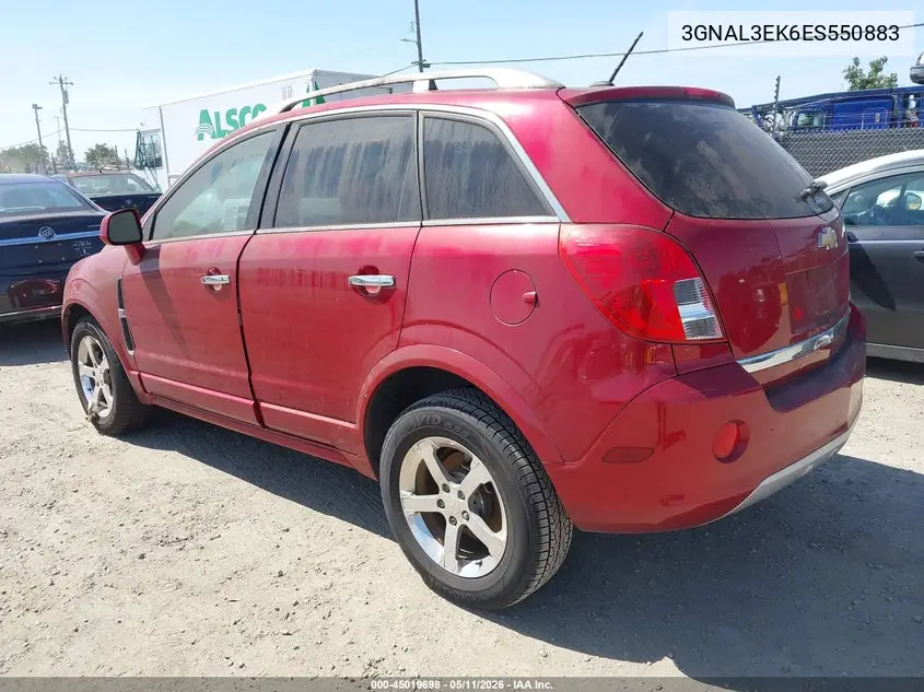 2014 Chevrolet Captiva Sport Lt VIN: 3GNAL3EK6ES550883 Lot: 45019698