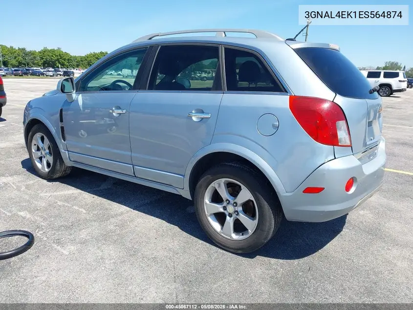 2014 Chevrolet Captiva Sport Ltz VIN: 3GNAL4EK1ES564874 Lot: 45067112