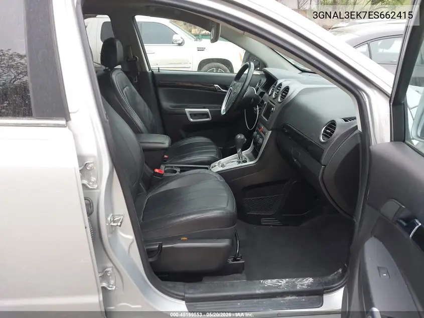 2014 Chevrolet Captiva Sport Lt VIN: 3GNAL3EK7ES662415 Lot: 45169553