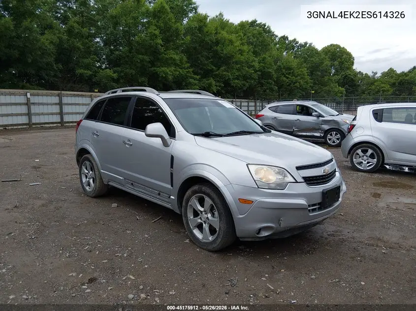 2014 Chevrolet Captiva Sport Ltz VIN: 3GNAL4EK2ES614326 Lot: 45175912