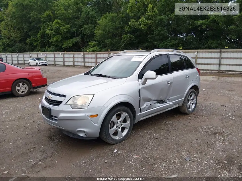 2014 Chevrolet Captiva Sport Ltz VIN: 3GNAL4EK2ES614326 Lot: 45175912