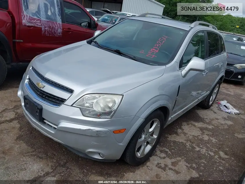 2014 Chevrolet Captiva Sport Lt VIN: 3GNAL3EK2ES614479 Lot: 45213254