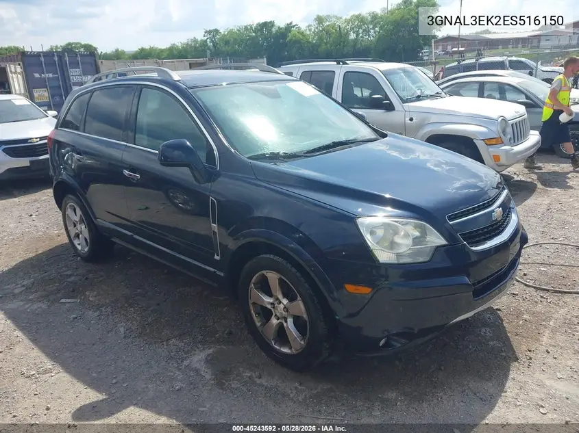 2014 Chevrolet Captiva Sport Lt VIN: 3GNAL3EK2ES516150 Lot: 45243592