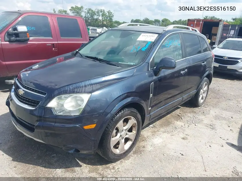 2014 Chevrolet Captiva Sport Lt VIN: 3GNAL3EK2ES516150 Lot: 45243592