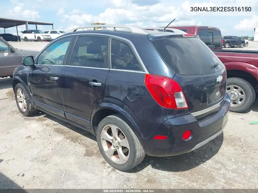 2014 Chevrolet Captiva Sport Lt VIN: 3GNAL3EK2ES516150 Lot: 45243592