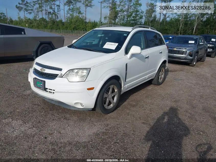 2014 Chevrolet Captiva Sport Lt VIN: 3GNAL3EKXES528286 Lot: 45250459