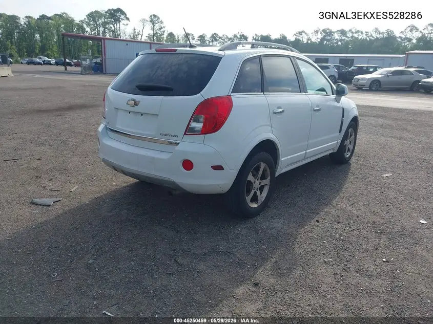 2014 Chevrolet Captiva Sport Lt VIN: 3GNAL3EKXES528286 Lot: 45250459