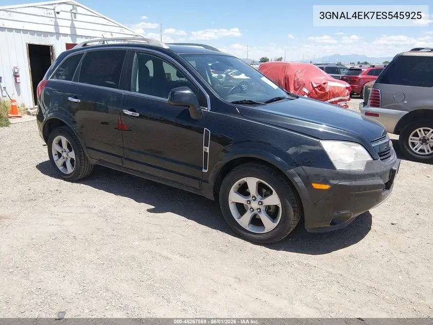 2014 Chevrolet Captiva Sport Ltz VIN: 3GNAL4EK7ES545925 Lot: 45267559