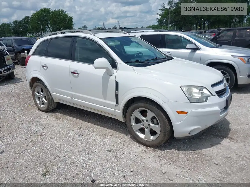 2014 Chevrolet Captiva Sport Lt VIN: 3GNAL3EKXES619980 Lot: 45269407