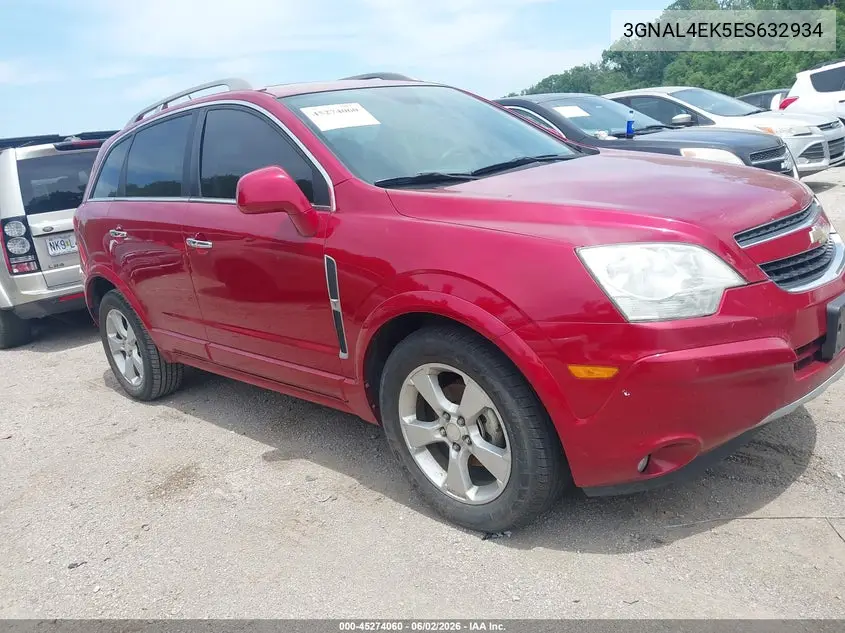 2014 Chevrolet Captiva Sport Ltz VIN: 3GNAL4EK5ES632934 Lot: 45274060