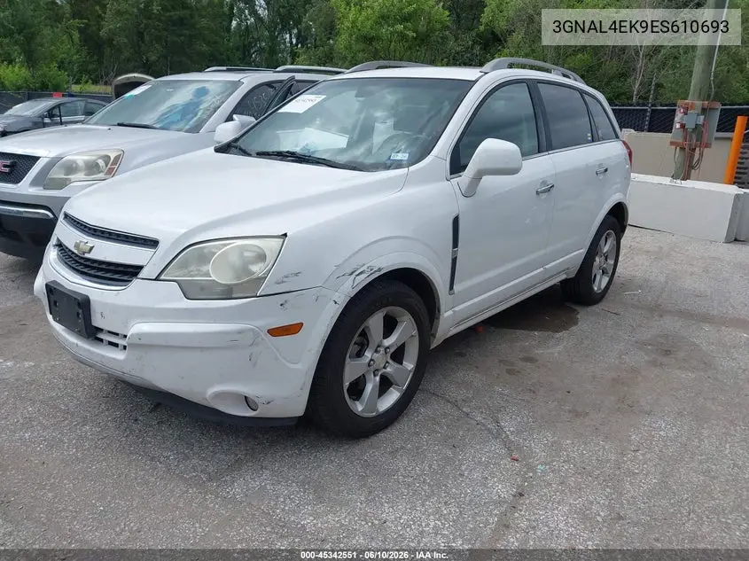 2014 Chevrolet Captiva Sport Ltz VIN: 3GNAL4EK9ES610693 Lot: 45342551