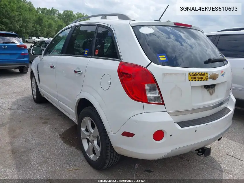 2014 Chevrolet Captiva Sport Ltz VIN: 3GNAL4EK9ES610693 Lot: 45342551