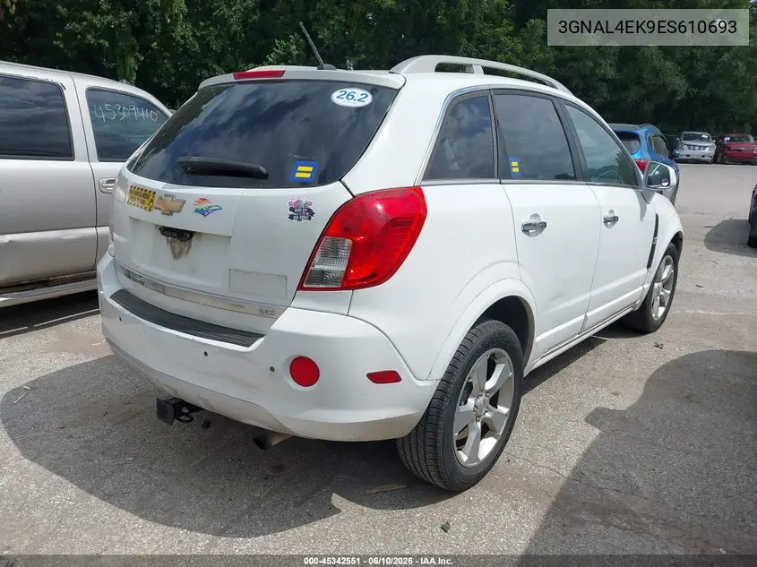 2014 Chevrolet Captiva Sport Ltz VIN: 3GNAL4EK9ES610693 Lot: 45342551