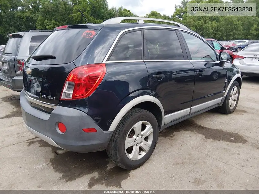 2014 Chevrolet Captiva Sport 2Ls VIN: 3GNAL2EK7ES543838 Lot: 45346254
