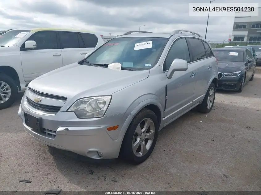 2014 Chevrolet Captiva Sport Ltz VIN: 3GNAL4EK9ES504230 Lot: 45364618