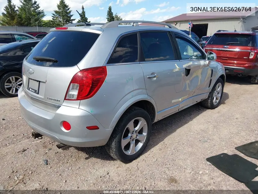 2014 Chevrolet Captiva Sport Lt VIN: 3GNAL3EK6ES626764 Lot: 45364871