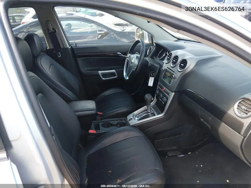 2014 Chevrolet Captiva Sport Lt VIN: 3GNAL3EK6ES626764 Lot: 45364871