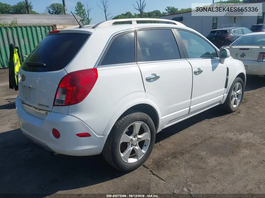2014 Chevrolet Captiva Sport Fleet Lt VIN: 3GNAL3EK4ES665336 Lot: 45373366
