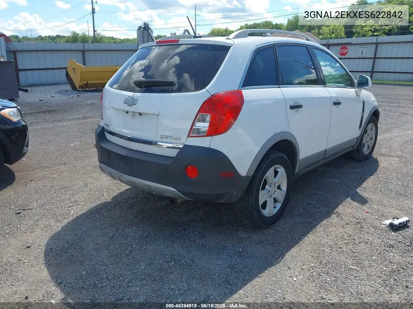 2014 Chevrolet Captiva Sport 2Ls VIN: 3GNAL2EKXES622842 Lot: 45394918