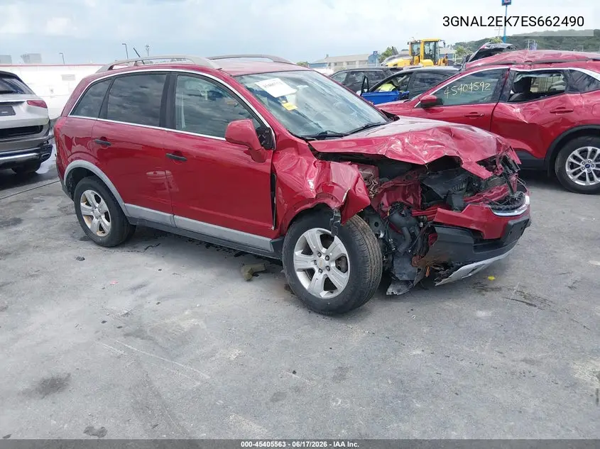 2014 Chevrolet Captiva Sport 2Ls VIN: 3GNAL2EK7ES662490 Lot: 45405563