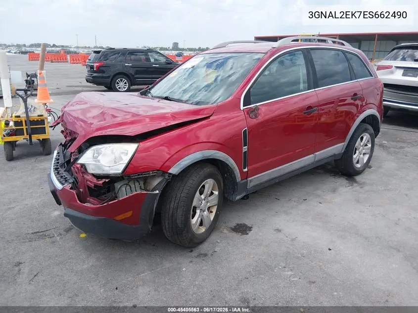 2014 Chevrolet Captiva Sport 2Ls VIN: 3GNAL2EK7ES662490 Lot: 45405563
