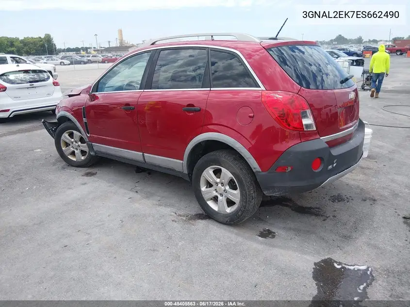 2014 Chevrolet Captiva Sport 2Ls VIN: 3GNAL2EK7ES662490 Lot: 45405563