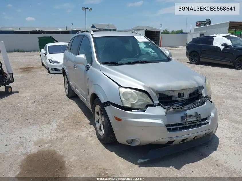 2014 Chevrolet Captiva Sport Fleet Lt VIN: 3GNAL3EK0ES558641 Lot: 45482655