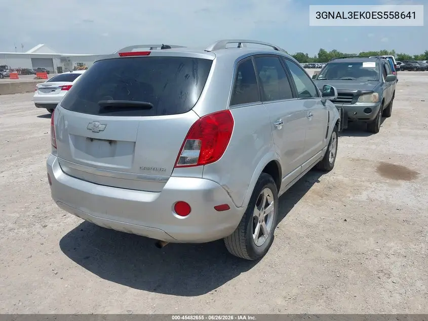 2014 Chevrolet Captiva Sport Fleet Lt VIN: 3GNAL3EK0ES558641 Lot: 45482655