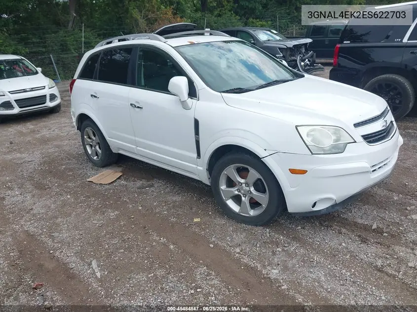 2014 Chevrolet Captiva Sport Fleet Ltz VIN: 3GNAL4EK2ES622703 Lot: 45484847