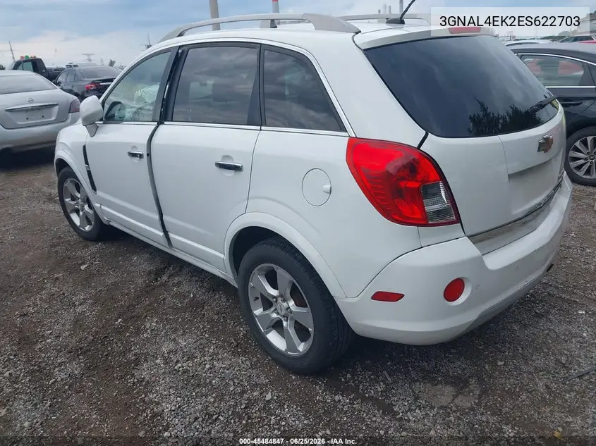 2014 Chevrolet Captiva Sport Fleet Ltz VIN: 3GNAL4EK2ES622703 Lot: 45484847