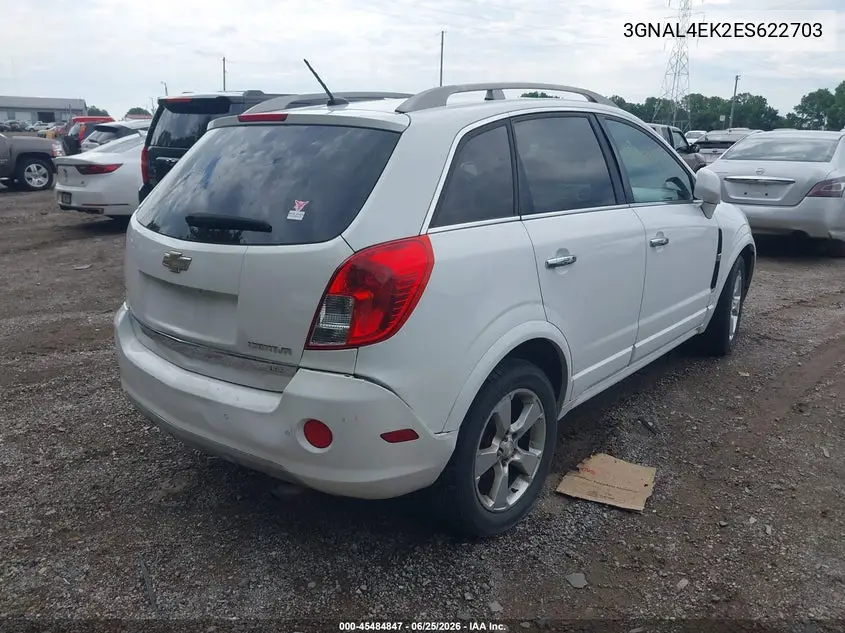 2014 Chevrolet Captiva Sport Fleet Ltz VIN: 3GNAL4EK2ES622703 Lot: 45484847