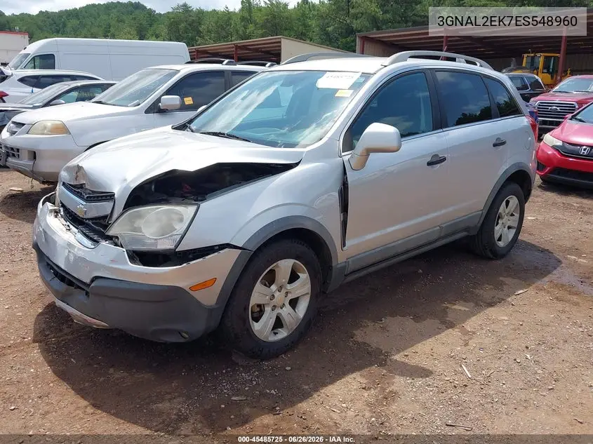 2014 Chevrolet Captiva Sport 2Ls VIN: 3GNAL2EK7ES548960 Lot: 45485725