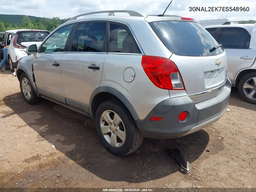 2014 Chevrolet Captiva Sport 2Ls VIN: 3GNAL2EK7ES548960 Lot: 45485725