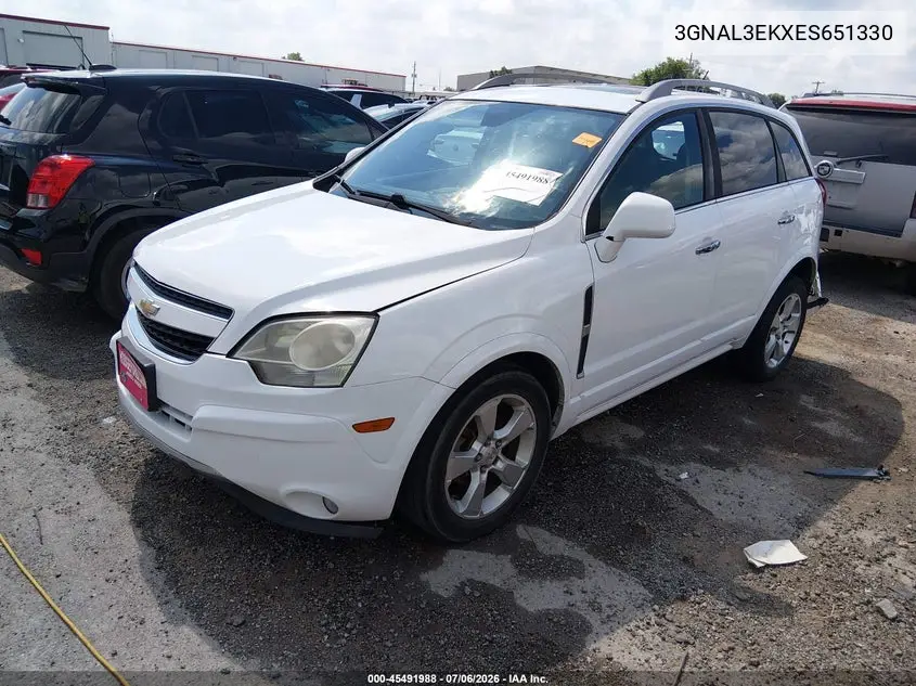 2014 Chevrolet Captiva Sport Fleet Lt VIN: 3GNAL3EKXES651330 Lot: 45491988