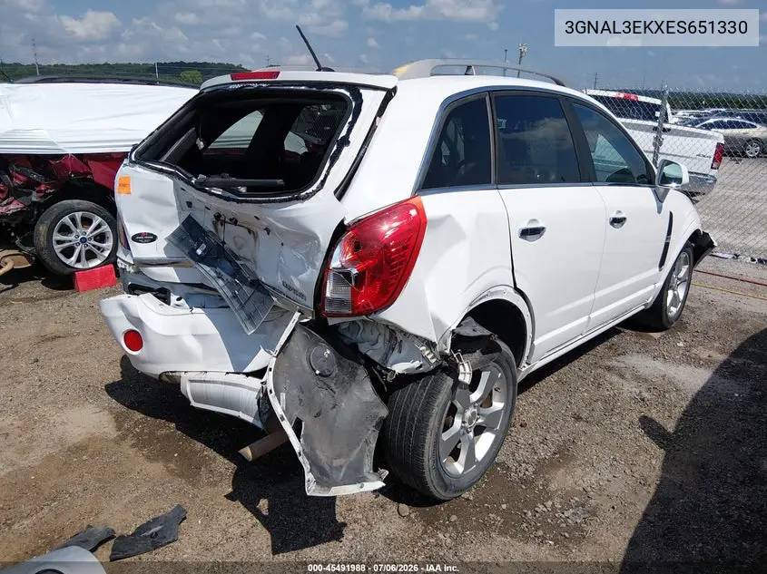 2014 Chevrolet Captiva Sport Fleet Lt VIN: 3GNAL3EKXES651330 Lot: 45491988