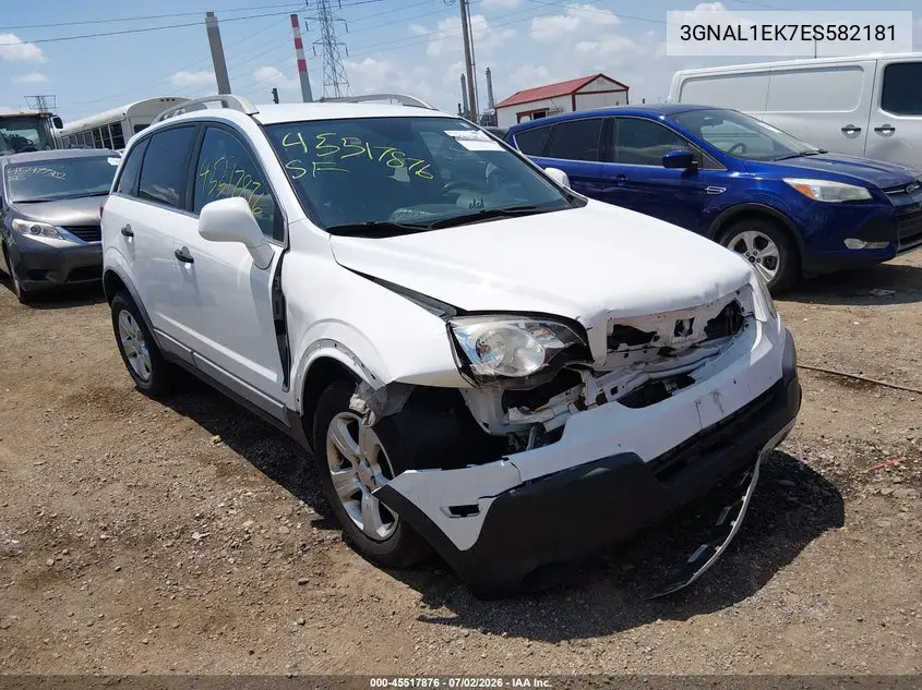 2014 Chevrolet Captiva Sport Fleet Ls VIN: 3GNAL1EK7ES582181 Lot: 45517876
