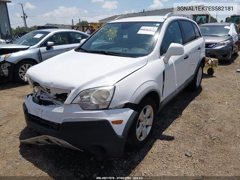2014 Chevrolet Captiva Sport Fleet Ls VIN: 3GNAL1EK7ES582181 Lot: 45517876