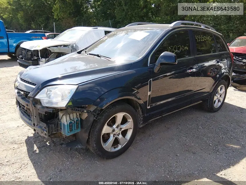 2014 Chevrolet Captiva Sport Fleet Lt VIN: 3GNAL3EK4ES643580 Lot: 45550140